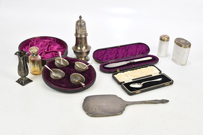 Lot 1260 - A George V hallmarked silver sugar sifter,...