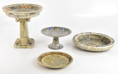 Lot 1651 - CRANSTON POTTERY; an art pottery tazza in the...