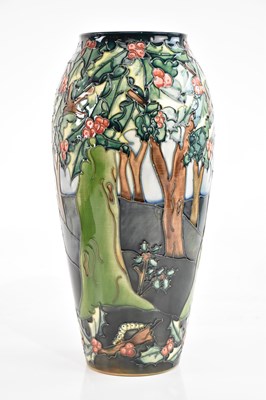 Lot 1703 - MOORCROFT; a large vase of shouldered form, in...