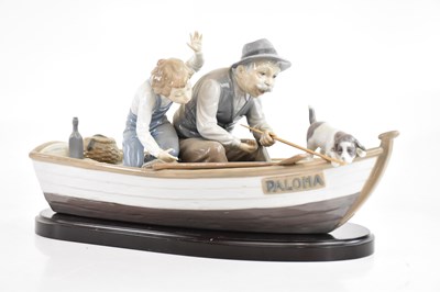 Lot 1531 - LLADRÓ; a large figure group, 'Fishing with...