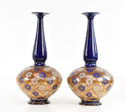 Lot 1614 - ROYAL DOULTON; a pair of large Slaters Patent...