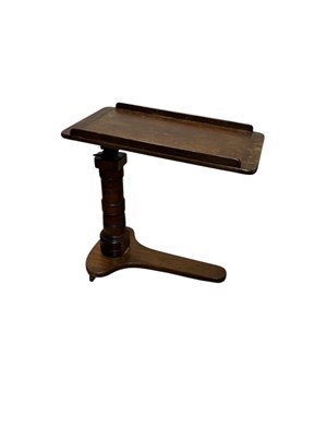 Lot 1247 - A late Victorian adjustable reading table,...