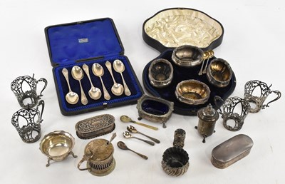 Lot 1058 - WAKELY & WHEELER; a cased set of six Victorian...