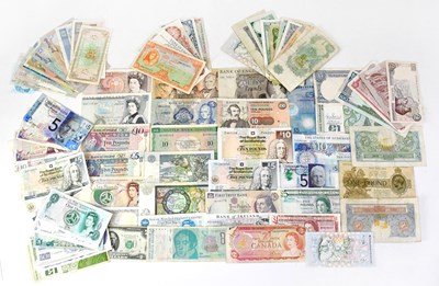 Lot 1015 - A collection of UK and world banknotes, to...
