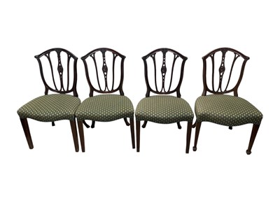Lot 1236 - A set of four late 19th century mahogany...