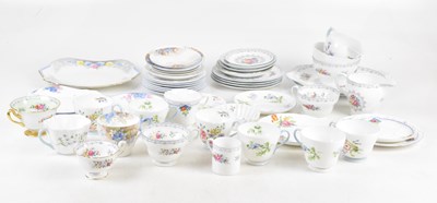 Lot 734 - SHELLEY; a collection of part tea services in...