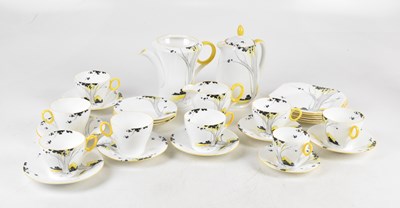 Lot 737 - SHELLEY; a twenty-nine piece part tea service...