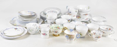 Lot 738 - SHELLEY; a large collection of floral...