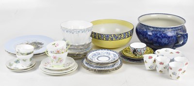 Lot 769 - SHELLEY; a part transfer printed tea service...