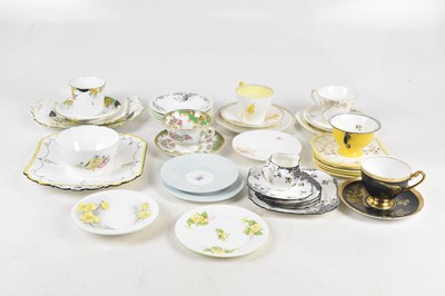 Lot 746 - SHELLEY; a collection of part tea services and...