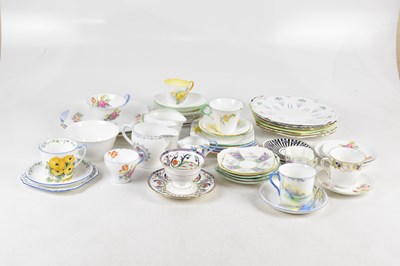 Lot 744 - SHELLEY; a collection of part tea...