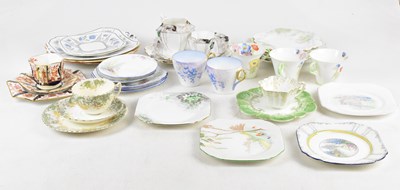 Lot 723 - WILEMAN/SHELLEY; a collection of part tea and...
