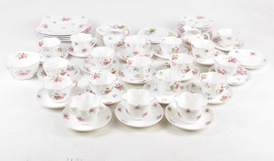 Lot 733 - SHELLEY; a sixty-three piece part tea service,...