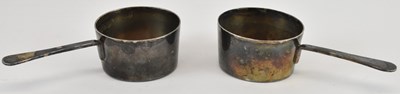 Lot 1055 - ROBERT & SAMUEL HENNELL; a pair of white metal...