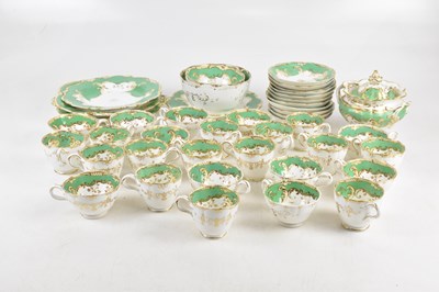 Lot 749 - A Rockingham style part tea service including...