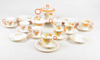 Lot 710 - SHELLEY; a thirty-three piece tea service,...