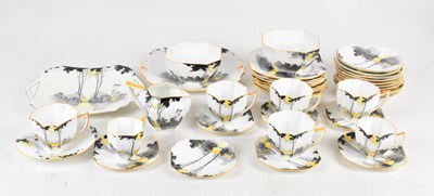 Lot 705 - SHELLEY; a part tea and dinner service in the...