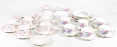 Lot 767 - SHELLEY; two part tea services comprising...