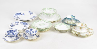 Lot 720 - WILEMAN; a collection of part tea services in...