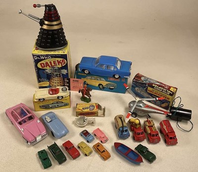 Lot 109 - MARX; a Dr Who Dalek, boxed, and other plastic...