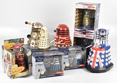Lot 862 - A collection of Doctor Who Dalek toys, to...