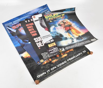 Lot 366 - Five vintage video release movie posters...