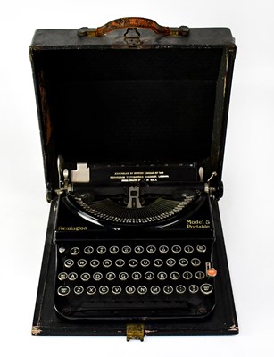 Lot 326 - REMINGTON; a Model 5 Portable Typewriter, cased.