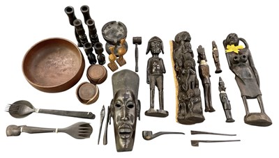 Lot 607 - A collection of approximately ten African...