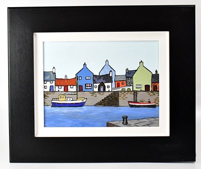 Lot 641 - DAVID BARNES (1942-2021); oil on board,...