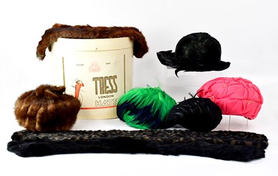 Lot 405 - A group of vintage handmade hats, comprising a...