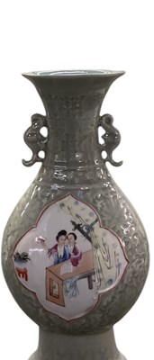 Lot 640 - An early 20th century Chinese celadon glazed...