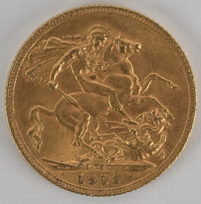 Lot 1392 - A George V 1913 full sovereign.