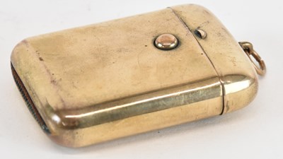 Lot 1100 - AUGUSTA GOLD; a gold coloured metal vesta case,...