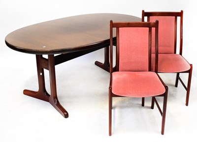 Lot 5 - SKOVBY; a mahogany extending dining table,...