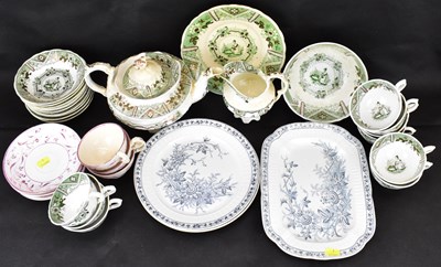 Lot 421 - A quantity of 19th century ceramics to include...