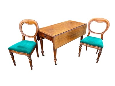 Lot 2185 - A Victorian mahogany Pembroke table with end...