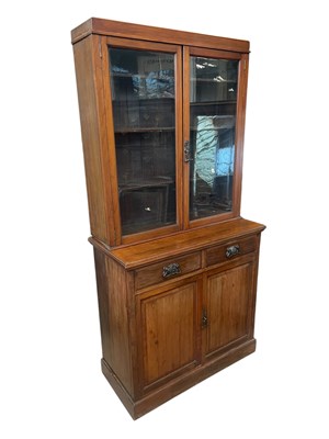 Lot 2205 - An early 20th century walnut bookcase with...