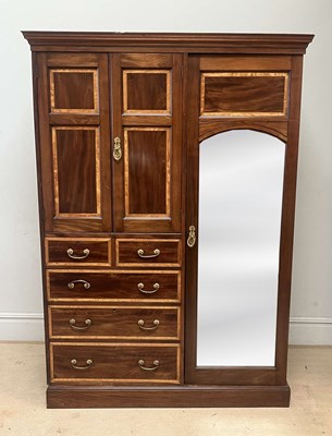 Lot 2160 - An Edwardian mahogany and satinwood...
