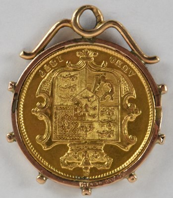 Lot 1390 - A William IV 1837 shield back full sovereign,...