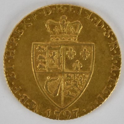 Lot 1388 - A George III 1797 gold guinea.