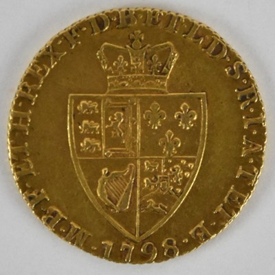 Lot 1389 - A George III 1798 gold guinea.
