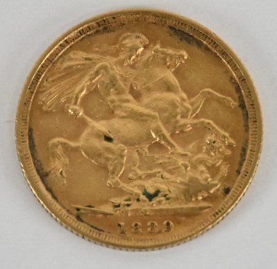Lot 1394 - A Victoria 1889 full sovereign, Jubilee head,...