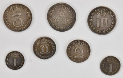 Lot 1427 - Seven pre-Queen Victoria Maundy oddments...