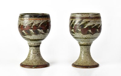 Lot 242 - A pair of Studio Pottery stoneware...