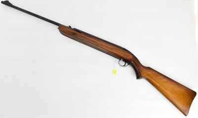 Lot 655 - Vintage air rifle with top loader and...
