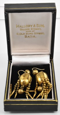 Lot 1250 - A pair of vintage Continental gold plated...