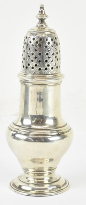 Lot 1089 - A George II hallmarked silver pepperette,...