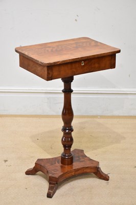 Lot 2195 - A Victorian mahogany single drawer side table,...