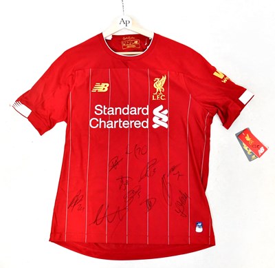 Lot 798 - LIVERPOOL FOOTBALL CLUB; a signed football...