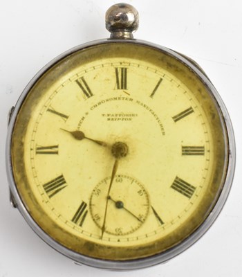Lot 1254 - THOMAS FATTORINI, SKIPTON; a silver open face...